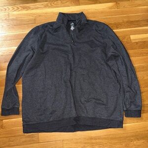 Used Men’s Croft & Barrow Gray 1/3 Zip-Up Soft Sweatshirt 

Size 3XLT